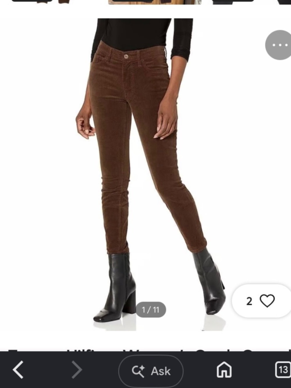 NWT Tommy Hilfiger Tribeca Skinny Corduroy Pants (Size 8) - Picture 12 of 14